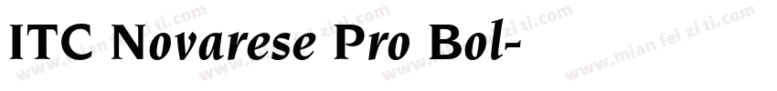 ITC Novarese Pro Bol字体转换